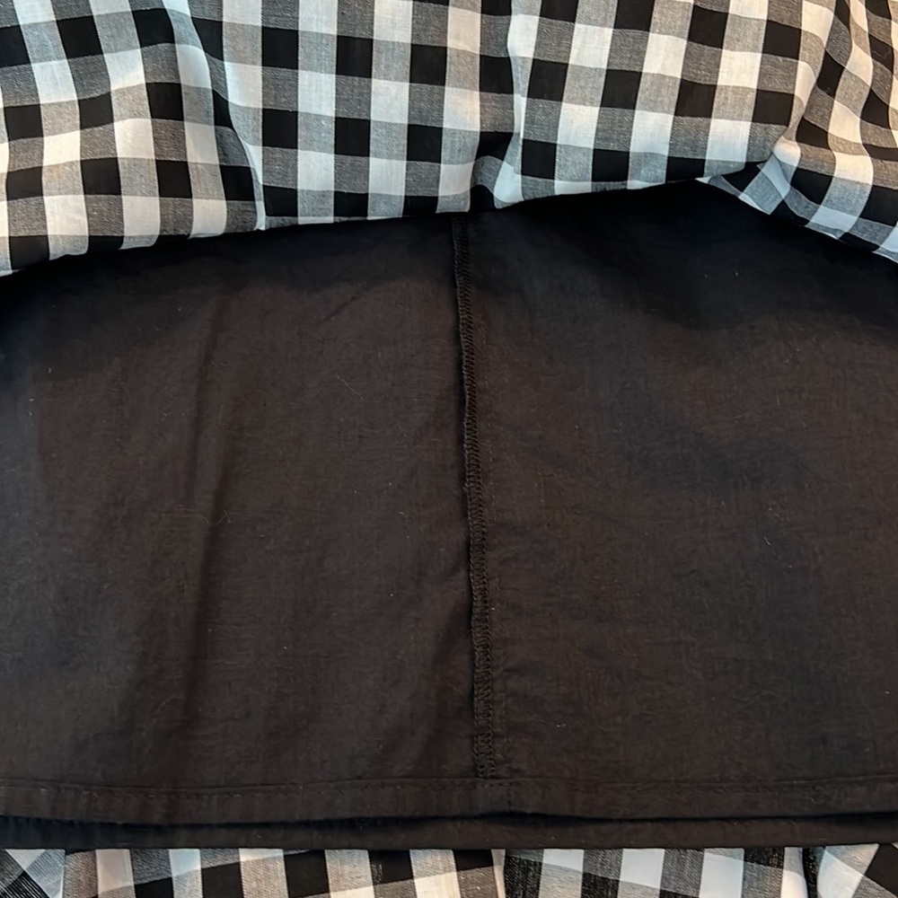 Anthropologie The Korner Black White Gingham Dress Size Large NWT - Picture 13 of 13